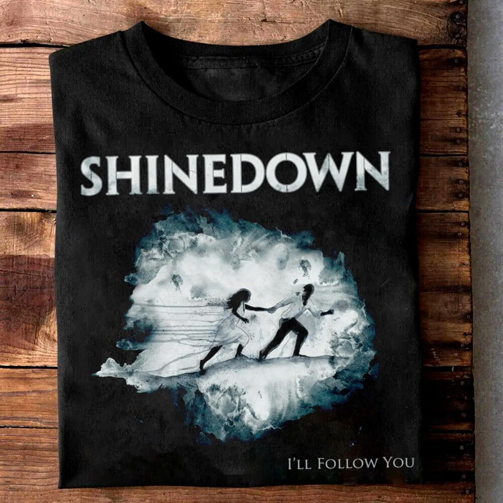Shinedown Band I Will Follow You Хлопковая черная футболка унисекс всех размеров BL281