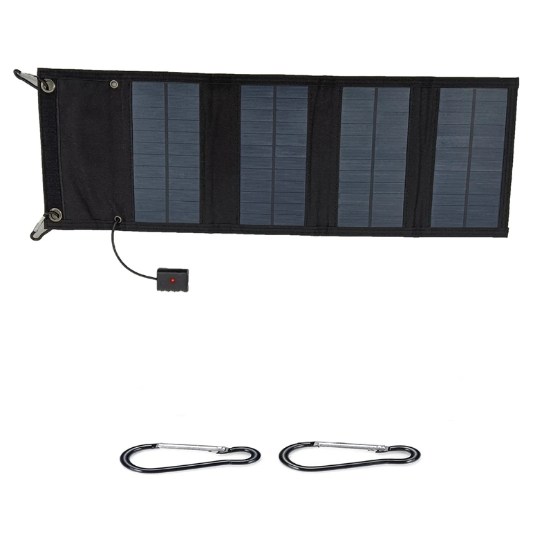 

10W Foldable Solar Charger Power Bank 5V Outdoor Camping Hiking Battery Portable Solar Cells for Cellphone USB Charging