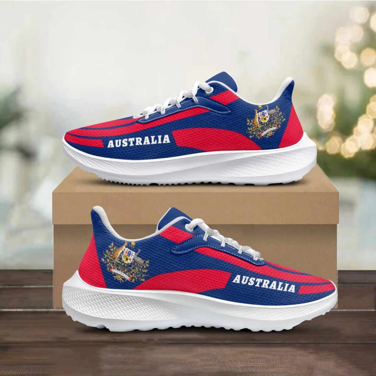 

Женские кроссовки на плоской подошве, с австралийским флагом