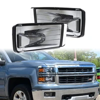 front fog lights chrome square driving led fog lamp for chevy silverado 1500 2500hd3500hd tahoe 2007 2008 2009