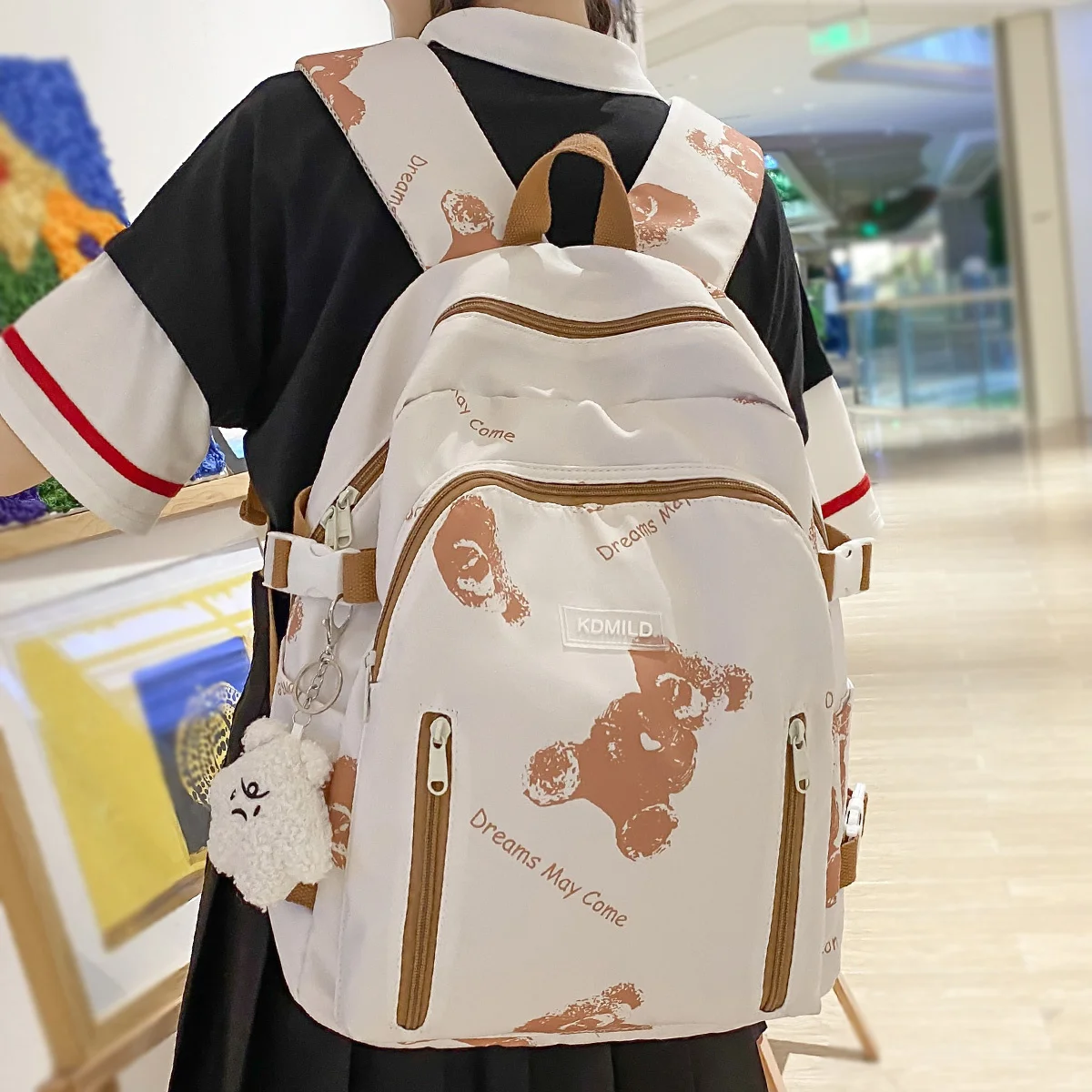 

Новые милые модные сумки для книг для девушек, Женская дорожная школьная сумка, женский милый нейлоновый рюкзак для ноутбука и колледжа, Женская Студенческая Мода