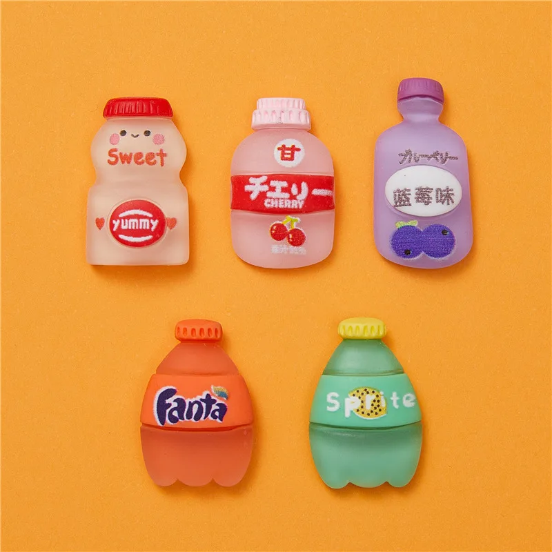 

10 шт. кавайный симпатичный Кабошон из смолы с рисунком сока, аксессуары с плоской задней стороной для изготовления ювелирных изделий своими руками