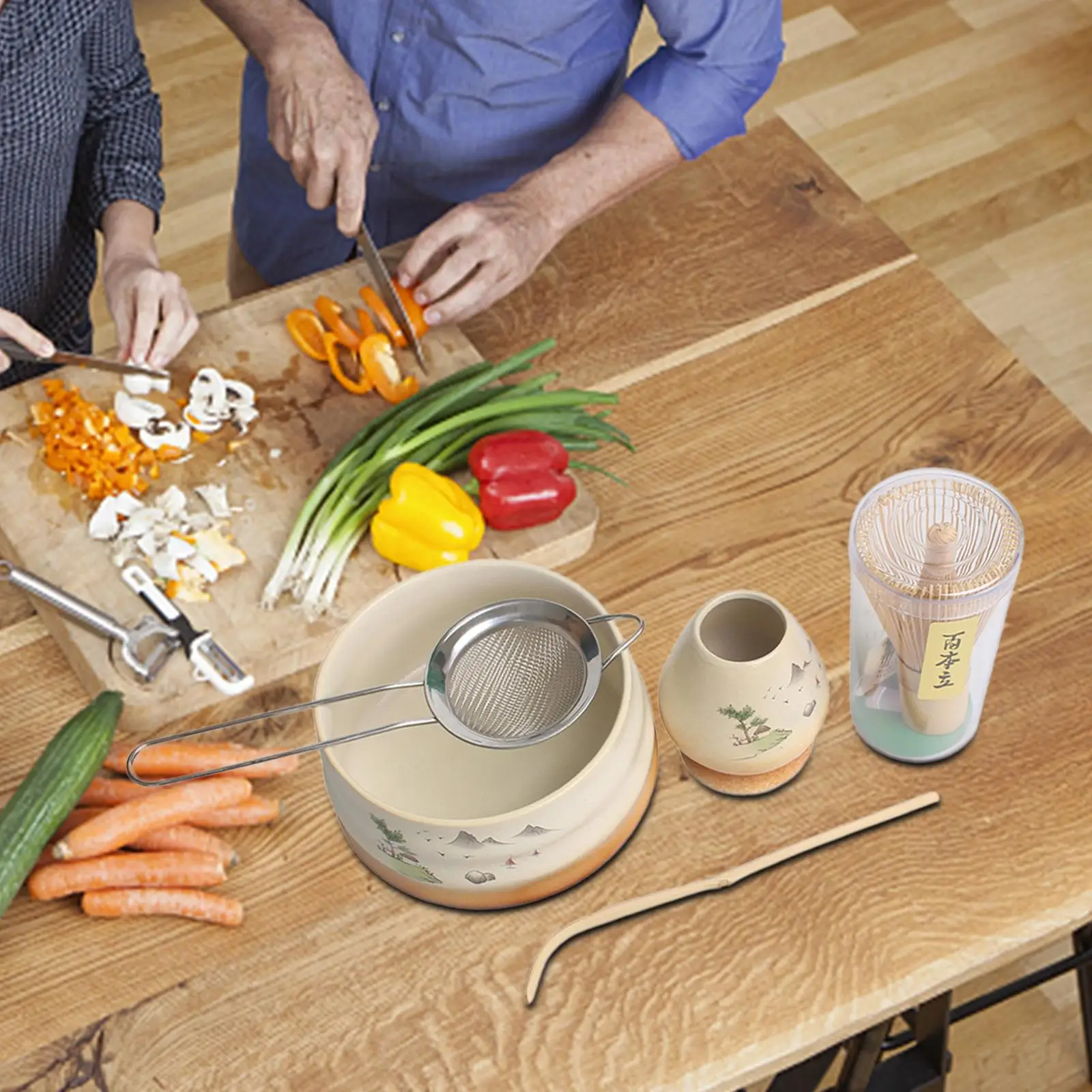 

Чайный сервиз маття, традиционная ложка, столовые принадлежности