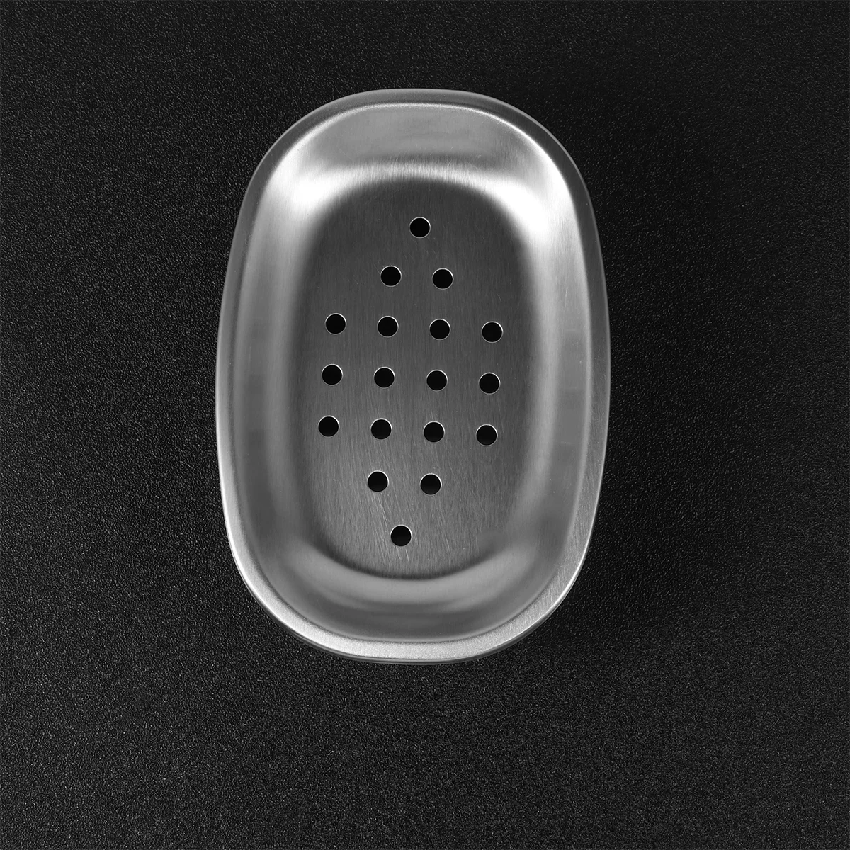 

1pc Stainless Steel Soap Box Durable Soap Dish Simple Soap Holder Bathroom Supply for Home Dorm Hotel