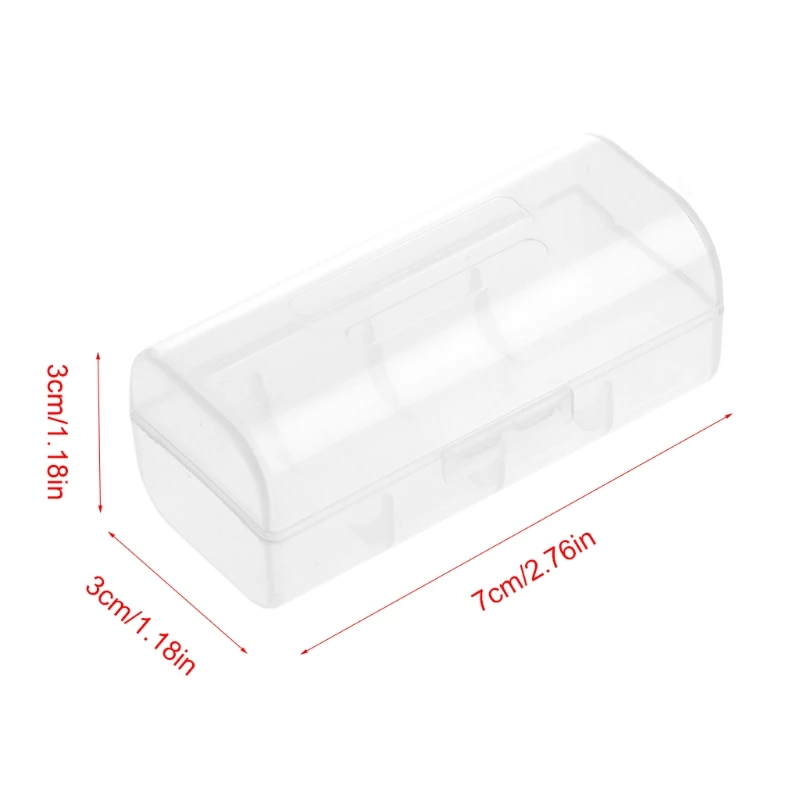 

Transparent Plastic for CASE Holder Container Storage Box For 1X 26650 B Dropship
