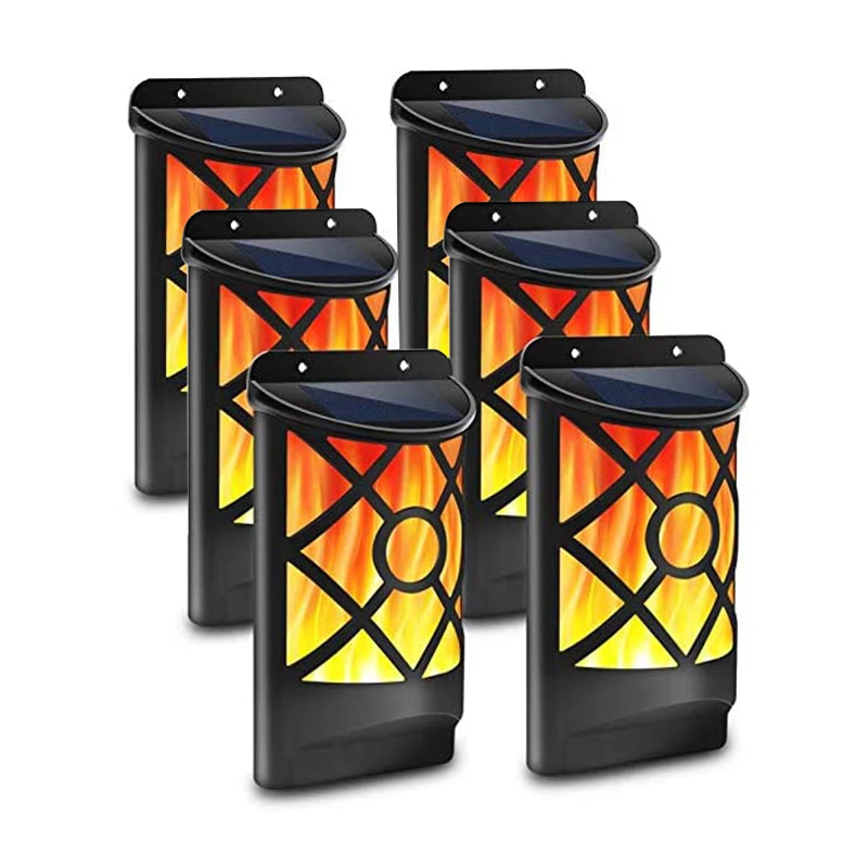

LED Solar Flame Light Wall-mounted Garden Decoration Light Outdoor Waterproof Flashing Light with Sensor Automatic Switch Light.