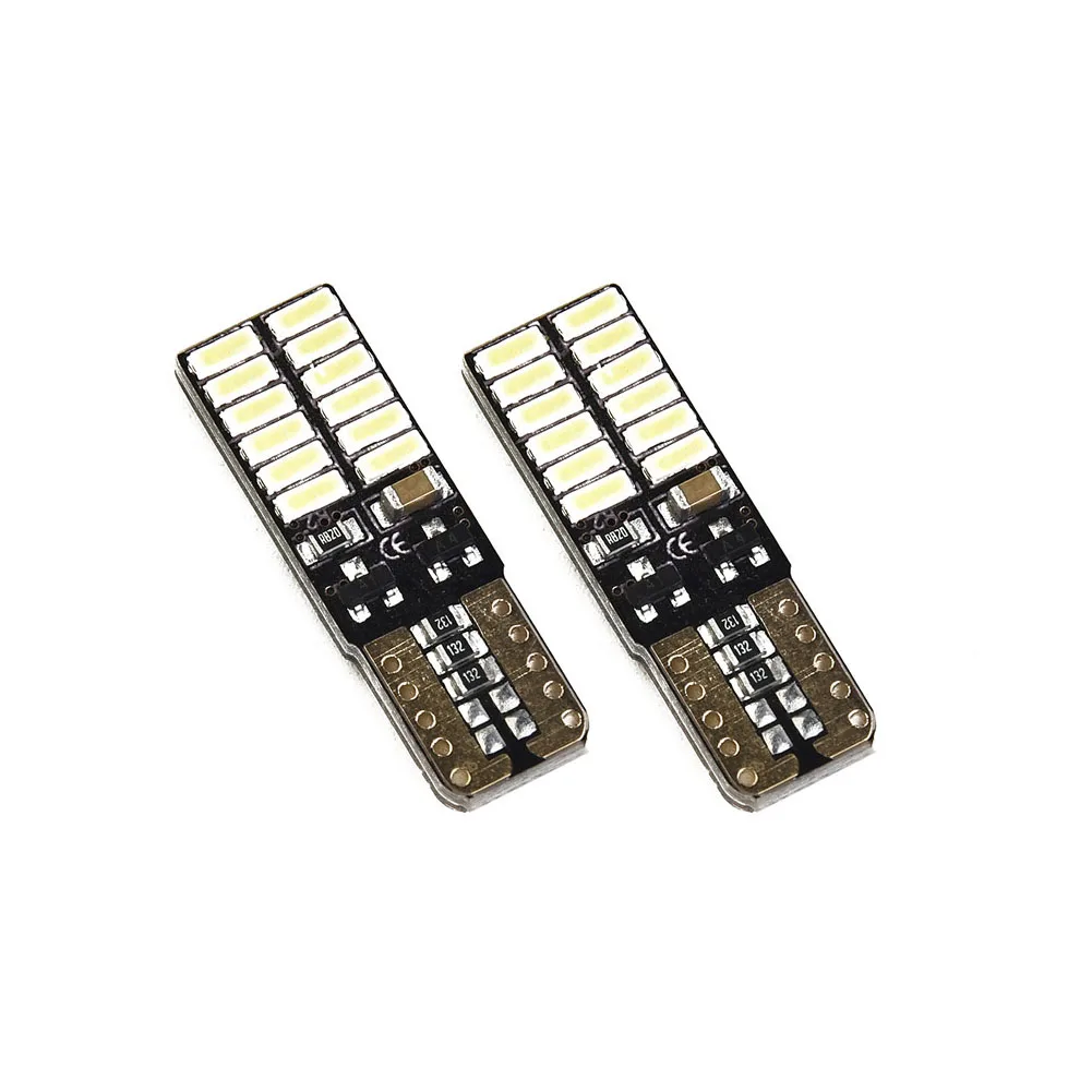 

Светодиодные лампы 24 светодиода 24 SMD 50 6000K лампа стояночные огни CANbus DC 12 В для Mercedes-Benz W204 светодиодный ная лампа T10