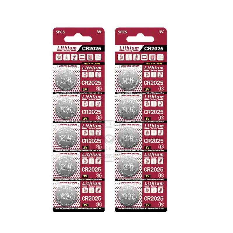 Литиевая батарея CR2025 3 В 50 ~ 5 шт