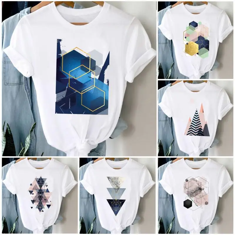 

Футболка женская с милым принтом, Повседневная рубашка с круглым вырезом, уличная одежда в стиле хип-хоп, летняя одежда