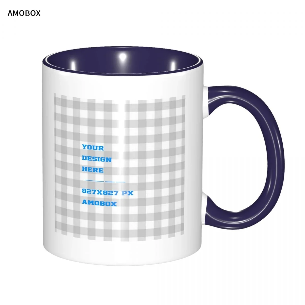 Фото Кофейная кружка AMOBOX-Custom, добавление собственного текста, фото-логотип, использование в спальне, гостиной, кухне, столовой №5