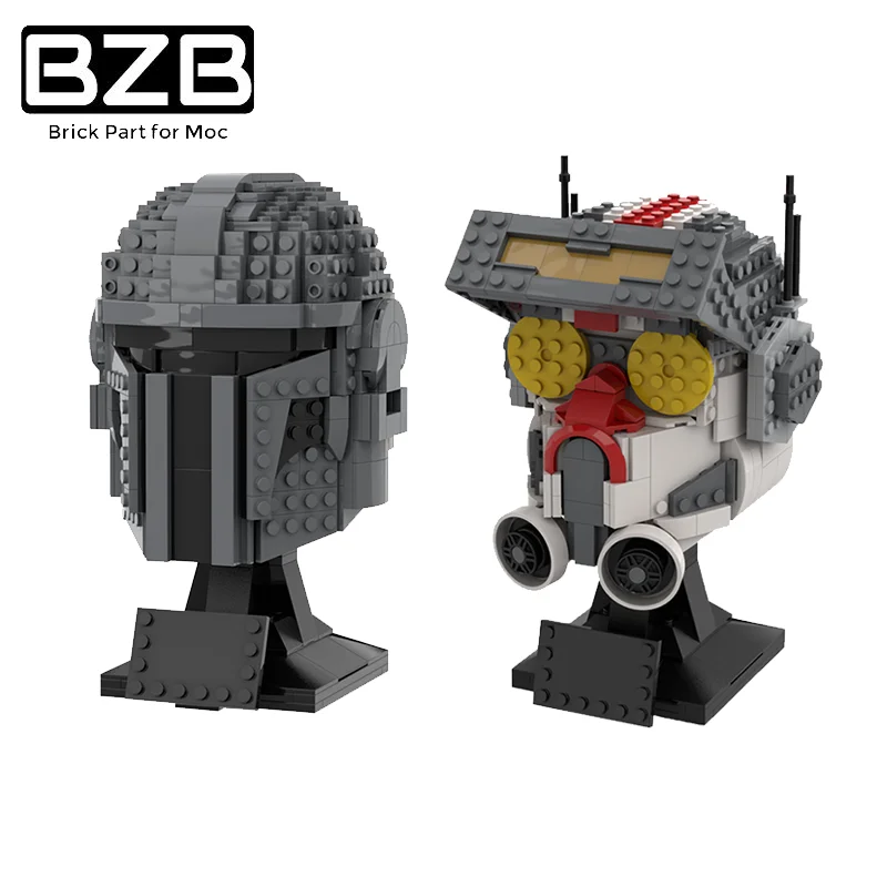 

BZB MOC Star Персонажи фильма герой черный шлем креативные строительные блоки модели кирпичи дети мальчики DIY игрушки лучшие подарки