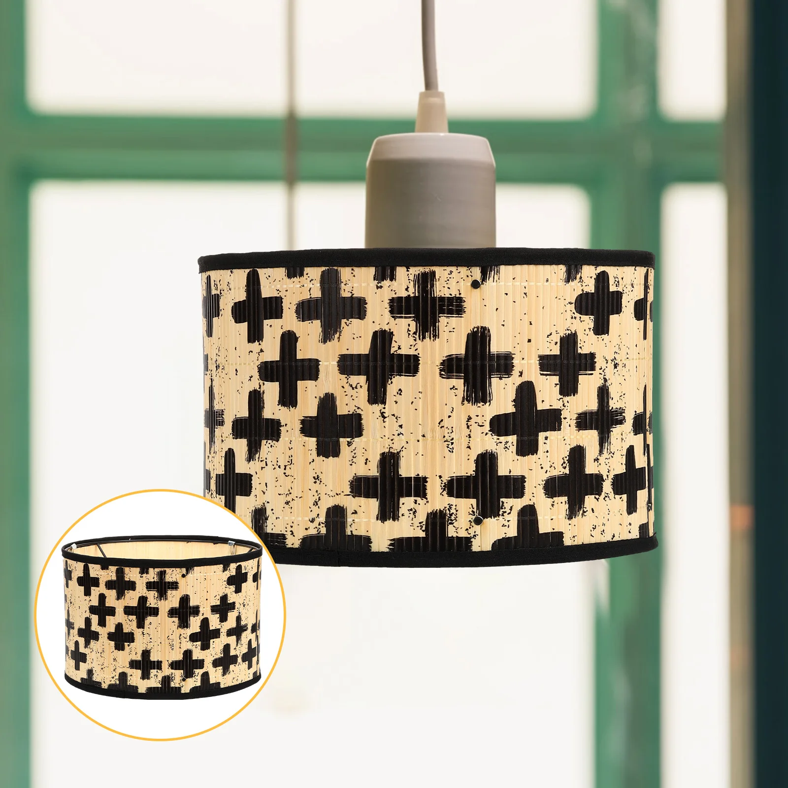 

Lamp Shade Shades Cover Hanging Rose Gold Light Ceiling Bamboo Pendant Decorative Replacement
