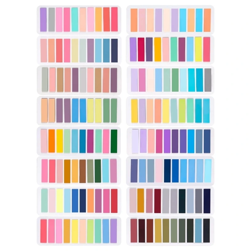 2000-4200 шт. многоцветные индексные вкладки с линейкой самоклеящиеся этикетки