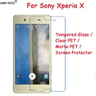 Закаленное стеклопрозрачная ПЭТматовая ПЭТ-защитная пленка для переднего экрана Защитная пленка для Sony Xperia X  Dual F5121 F5122 5,0