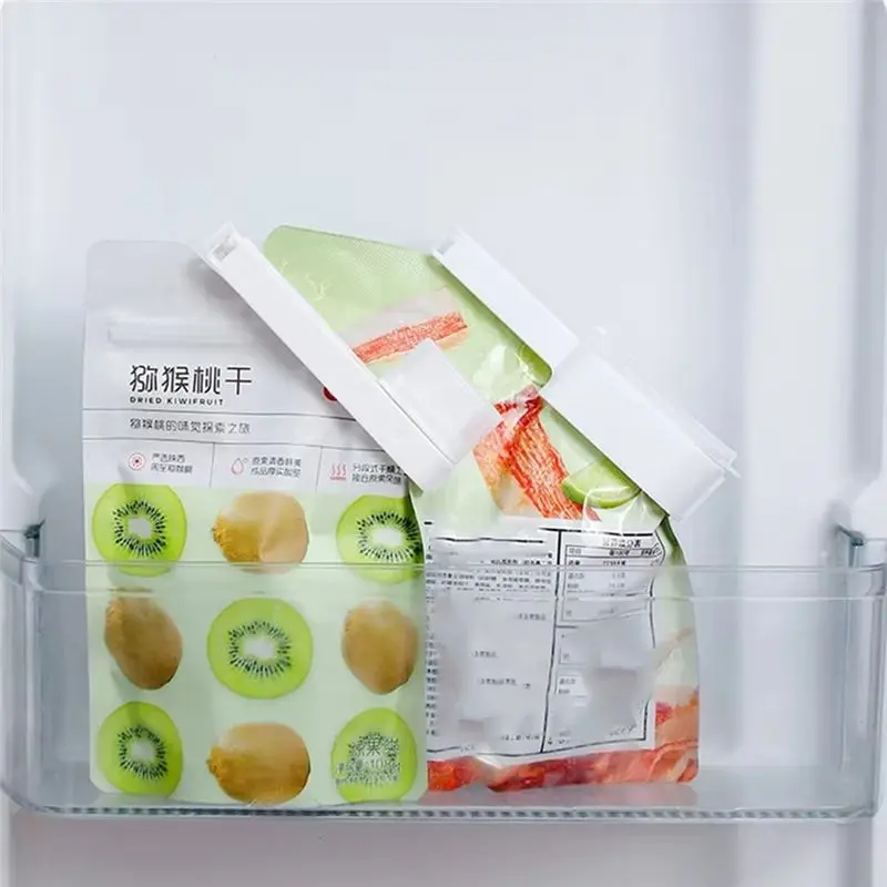 Фото Зажимы для пакетов с продуктами для кухни, влагонепроницаемые, с крышкой, для чипсов, молока, сухого молока, закусок, L-A68E №4