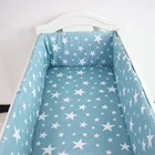 Комплект бампера для детской кроватки, хлопковые бамперы в горошек для новорожденных, защита для младенцев в кроватке, 200*30 см