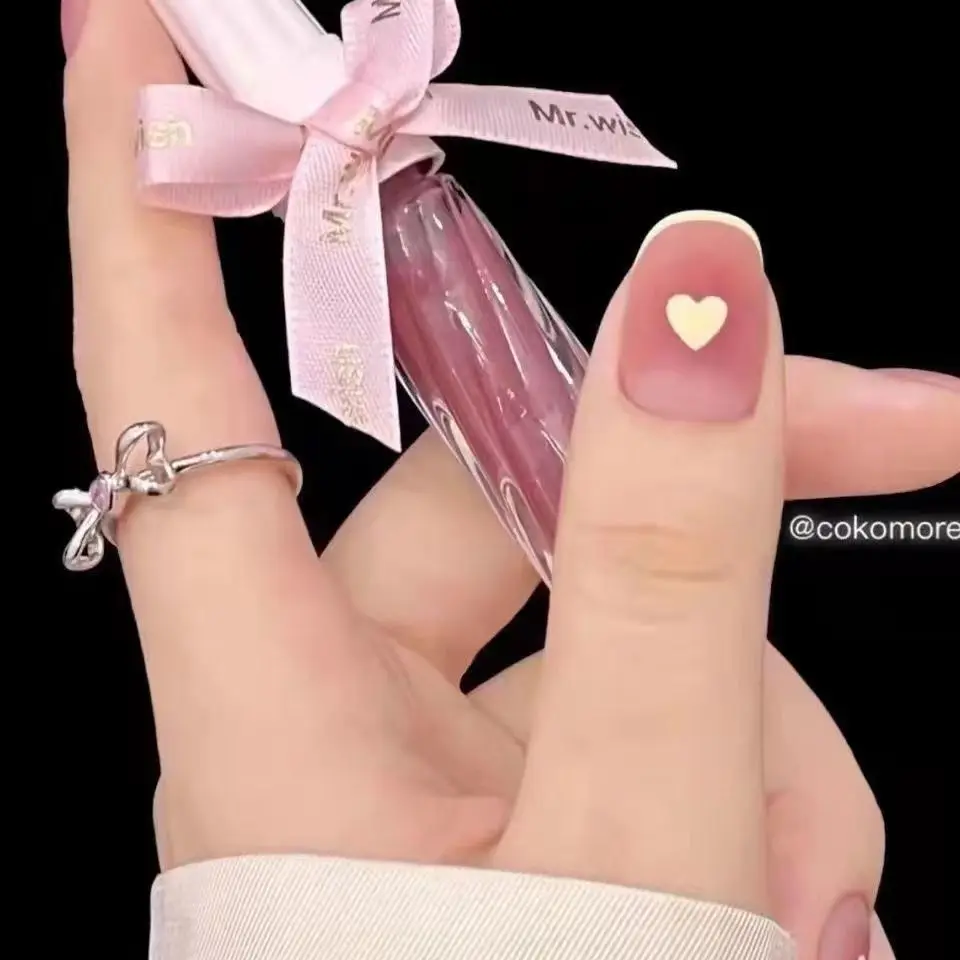 

(False Nails Finished Nail Products Wear Nail Hearts, Girls Hearts, White Peaches, Oolong, Reusable Nail Patches