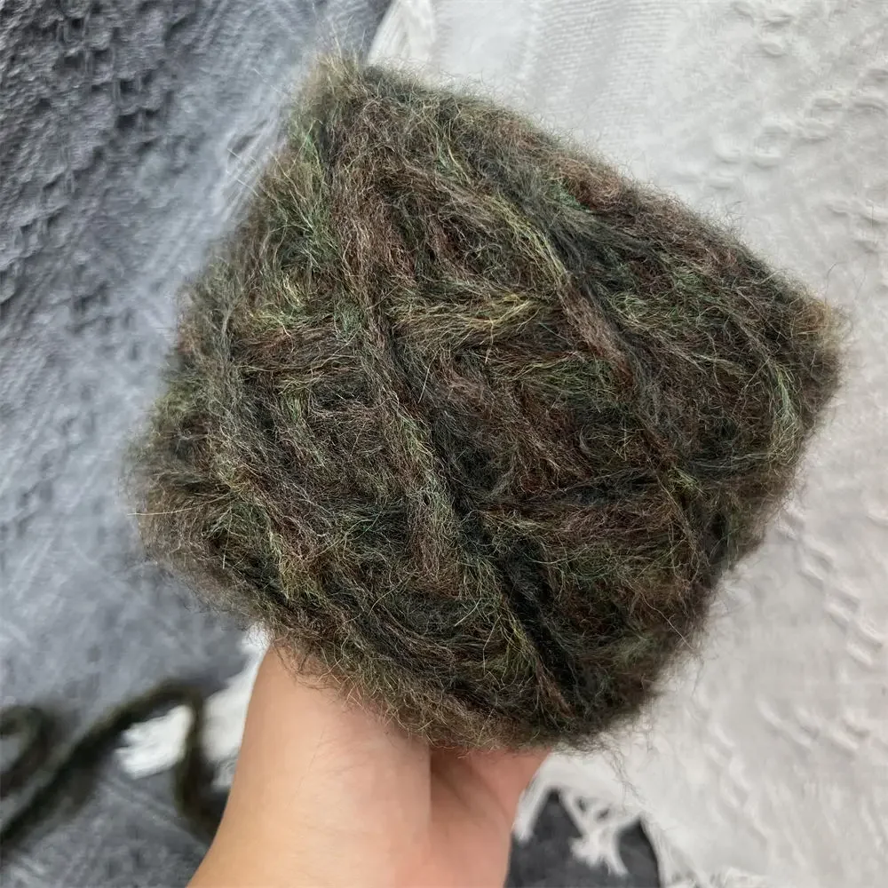 Лесная зеленая пряжа 200 г многожильная мохеровая натуральная мягкая ручная