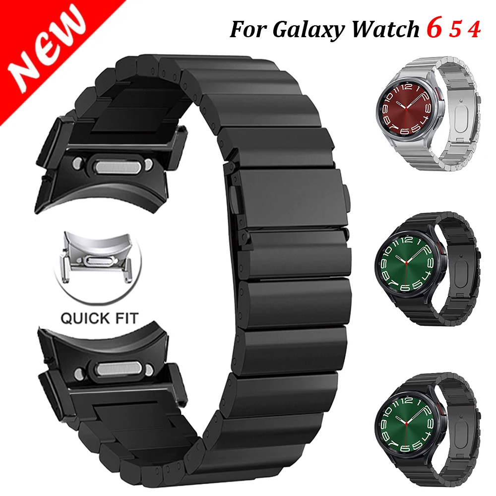 

Браслет из титанового металла для Samsung Galaxy Watch Band 6 Classic, быстросъемный браслет для Galaxy 6 5 4 40 мм 44 мм, 47 мм 43 мм 42 мм 46 мм 5 Pro 45 мм