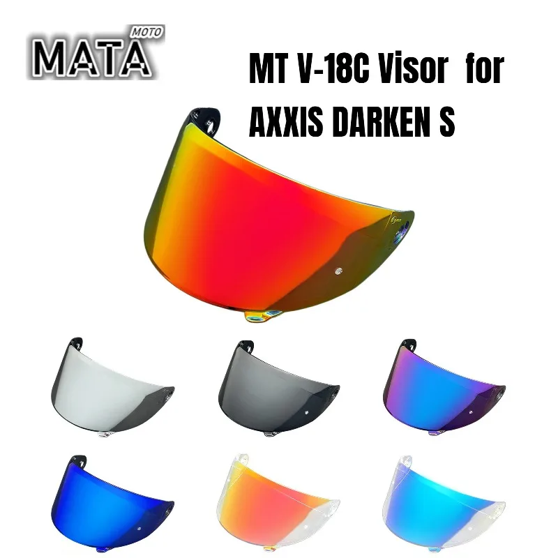 Фото Визор MT V-18C для шлема AXXIS DARKEN S, оригинальная линза AXXIS, аксессуары для замены линз шлема №1