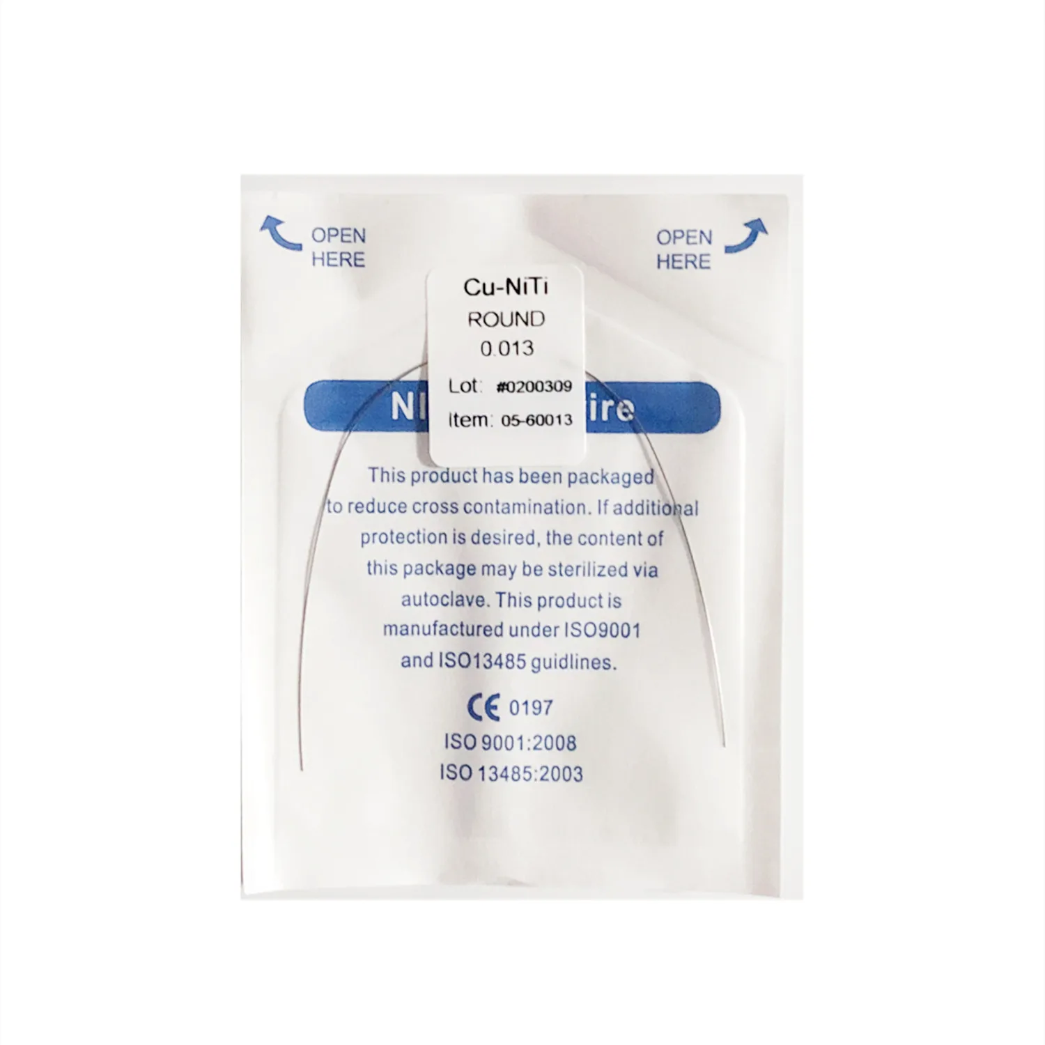 

0.013 Dental Copper Niti Cu Arch Wires Ormco DAMON Round Wire Stops Orthodontic