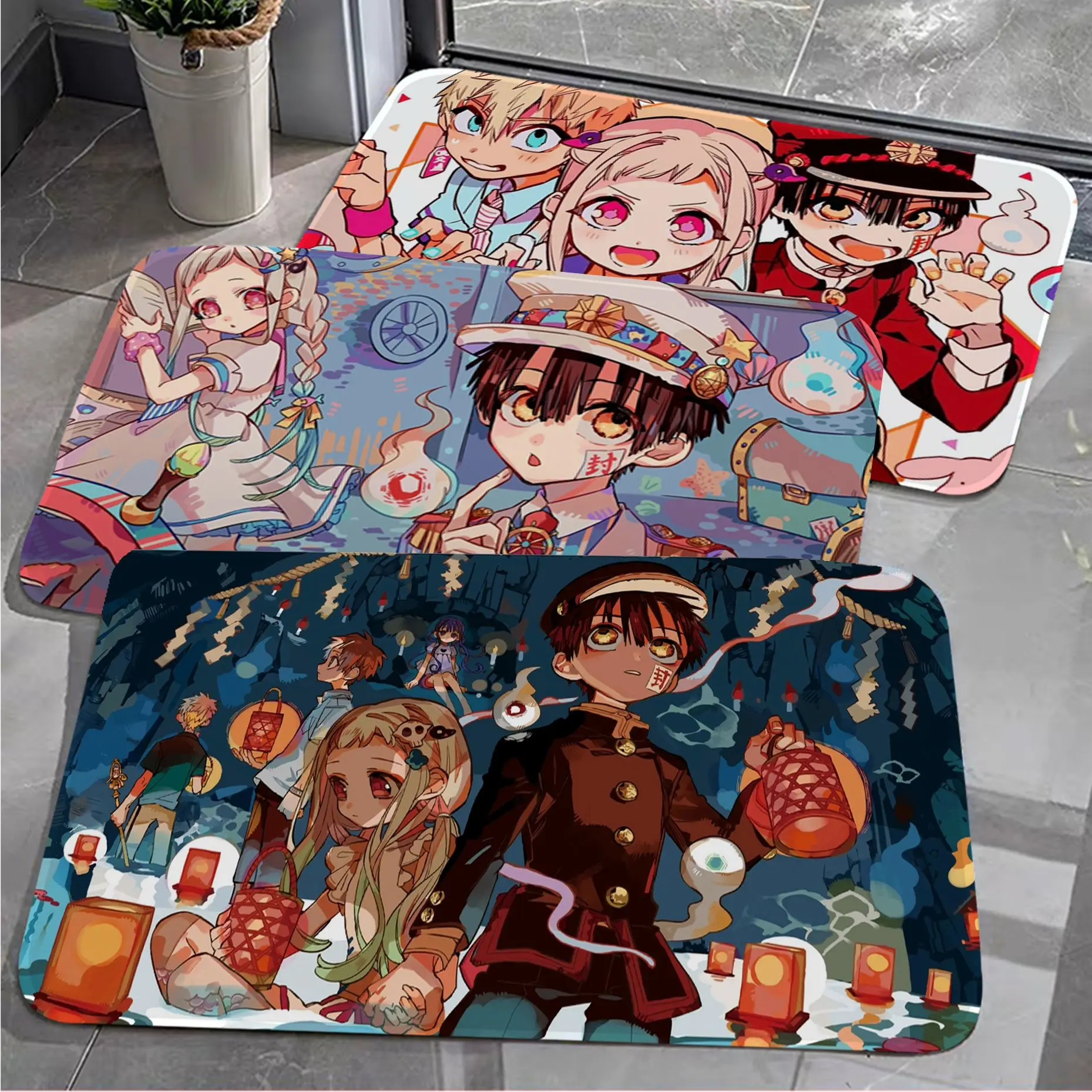 

Toilet Bound Hanako Kun Anime Door Mat Cheaper Anti-slip Modern Living Room Balcony Printed Welcome Rug