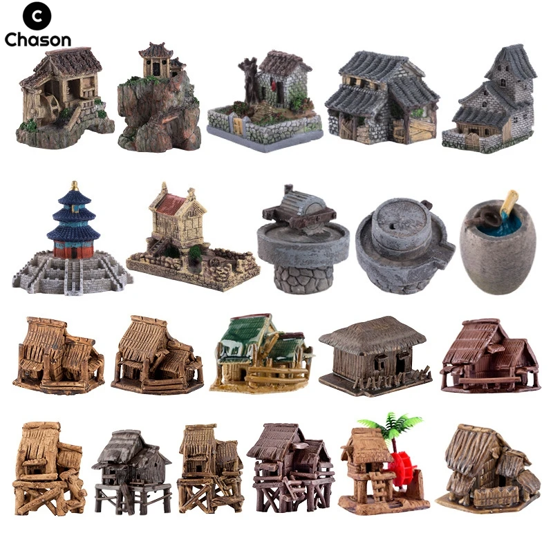 

Аквариумный аквариумный бонсай Lanscape лодка рокерный павильон Украшение Аксессуары миниатюрный Сказочный Садовый дом домашний декор