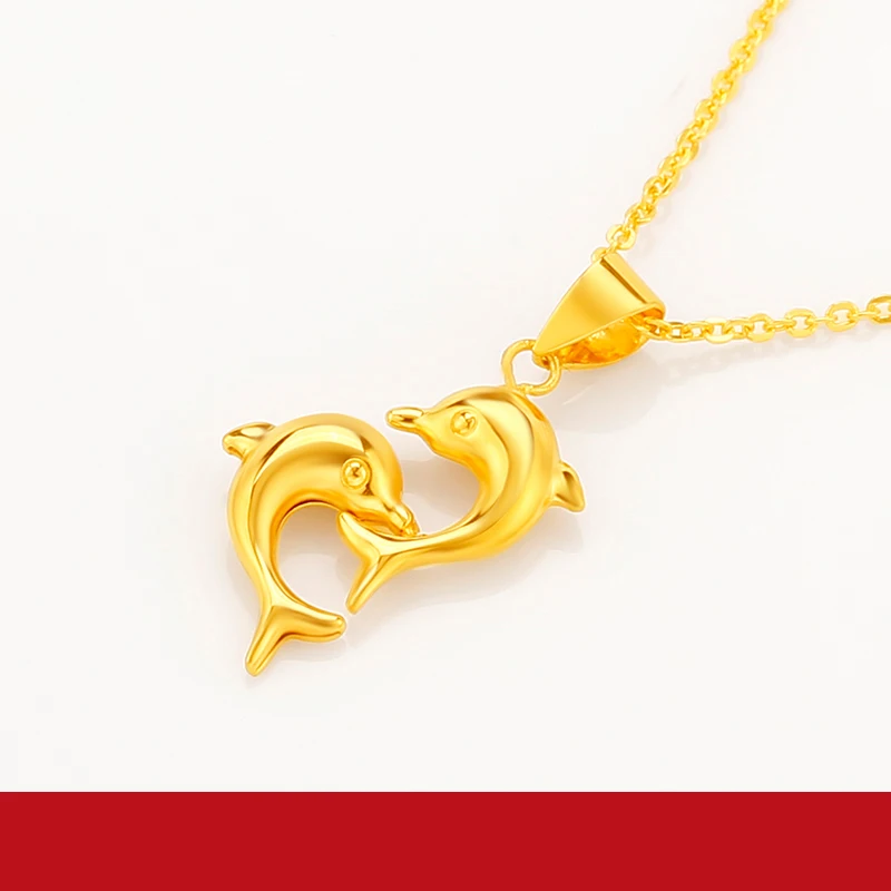 JLZB 24K кулон из чистого золота Real AU 999 Solid Gold Charm красивые модные Classic вечерние Fine Jewelry