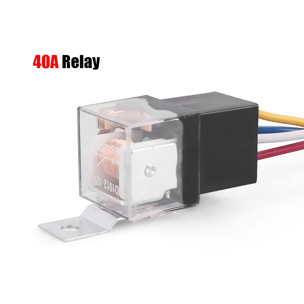 Универсальный комплект реле и провода для автомобиля 12 В 40 А