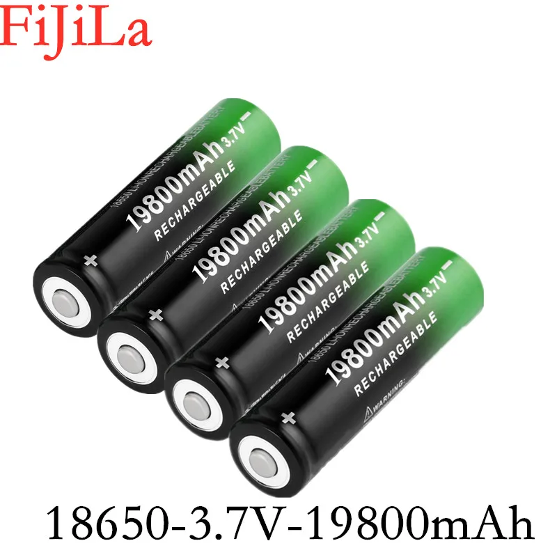 

2021 New 18650 Li-Ion battery 19800mah rechargeable battery 3.7V for LED flashlight flashlight or electronic devices batteria