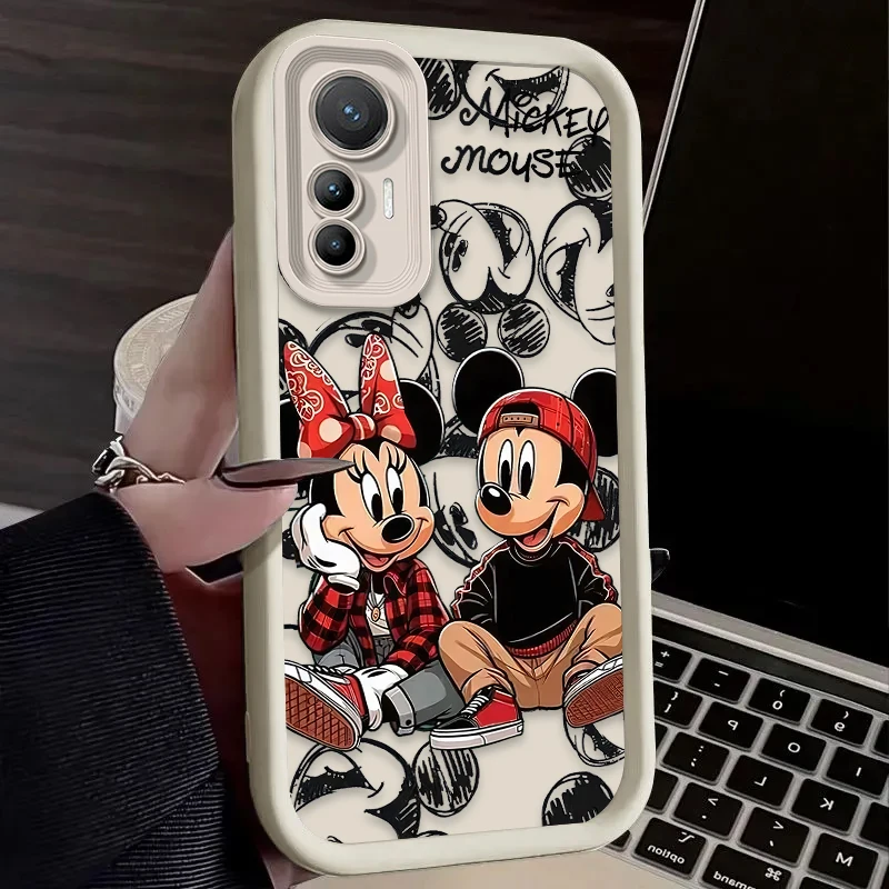 Модный чехол с изображением героев Диснея Микки и Минни для Xiaomi 14T 13T 12T 11T 13 12 11 Lite