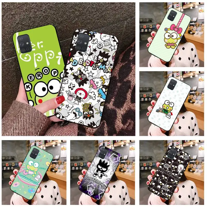 

Cute cartoon Badtz Maru Keroppi Phone Case For Samsung Galaxy A52 A21S A02S A12 A31 A81 A10 A30 A32 A50 A80 A71 A51 5G