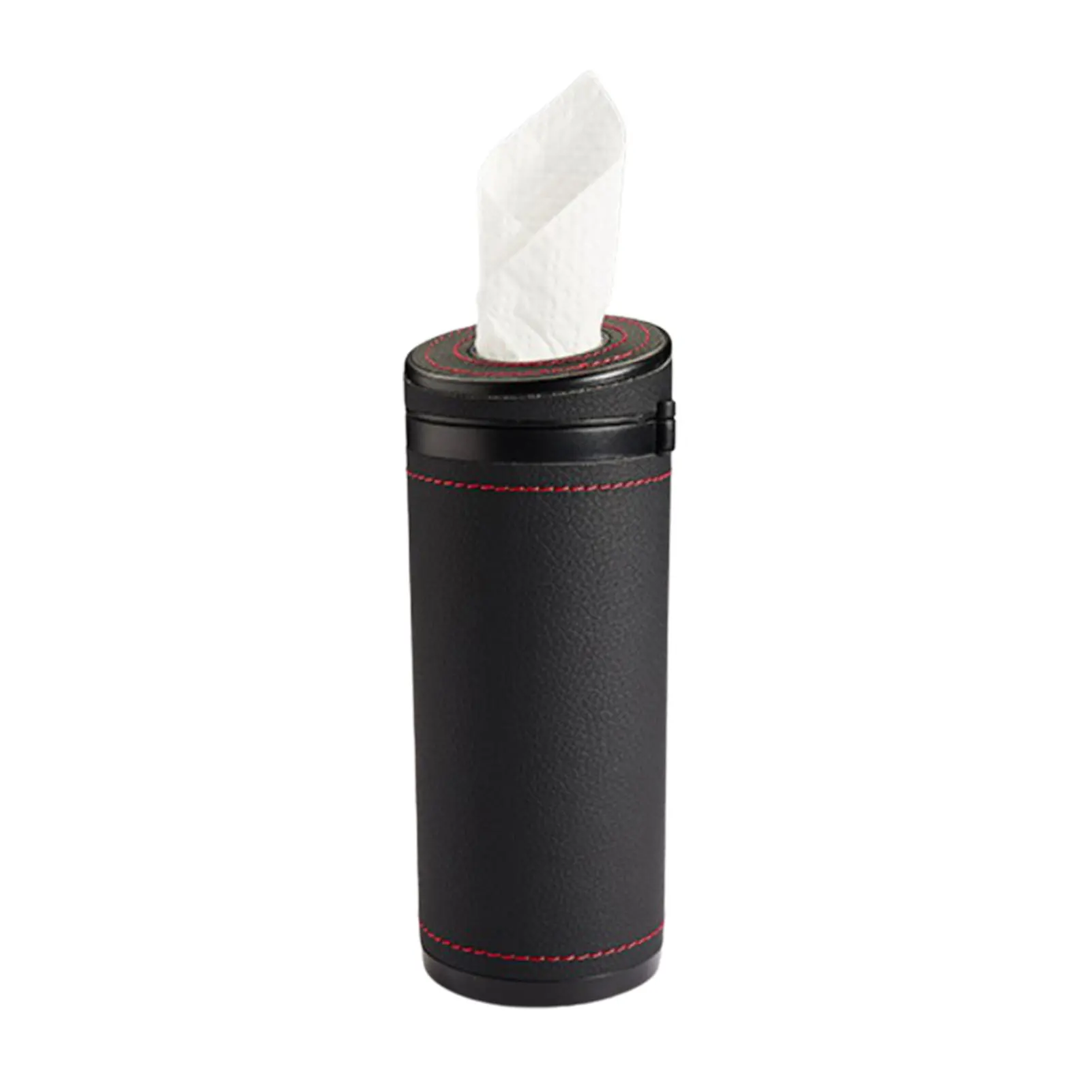 

Car Tissue Box Holder Round Tissue Holder Roll Paper Napkin Tray Leather Tissue Box For Car Truck Vehicle