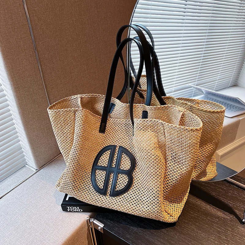 

Handwoven Bag 2023 New Trendy and Popular Tote Bag for Women with Large Capacity and Versatile One Shoulder Commuting Bag