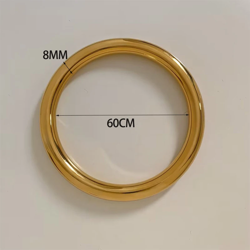 GHIDBK модный браслет из нержавеющей стали для женщин панк глянцевый полый гладкий