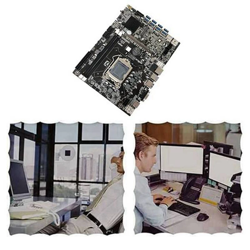 Семейная материнская плата для майнинга BTC + случайный процессор 2X DDR3 8 Гб 1600 МГц