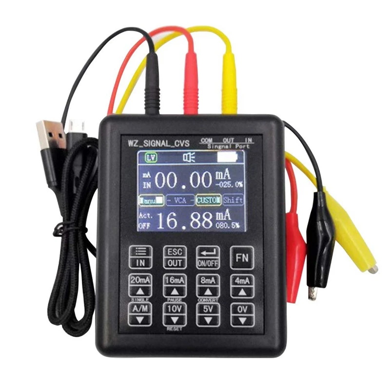 

4-20MA 0-10V Adjustable Signal Generator Process Controlling Signal Calibrator Constant Current Source 0-20MA Simulator
