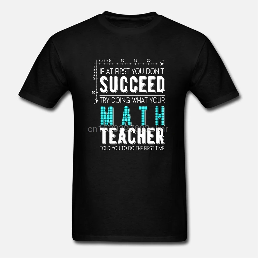 Забавная Мужская футболка женская футболка-Новинка Математика учитель Цитата