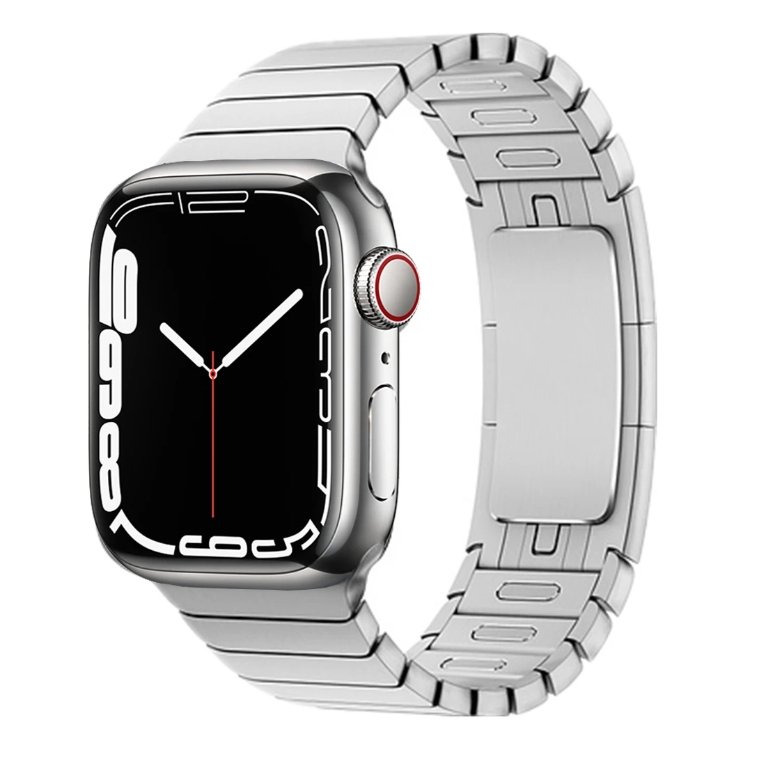 Link Bracelet for Apple Watch band 44mm 40mm 45mm 41mm 42mm 38mm 1:1 316L Stainless Steel metal belt iWatch 5 4 3 se 6 7 strap