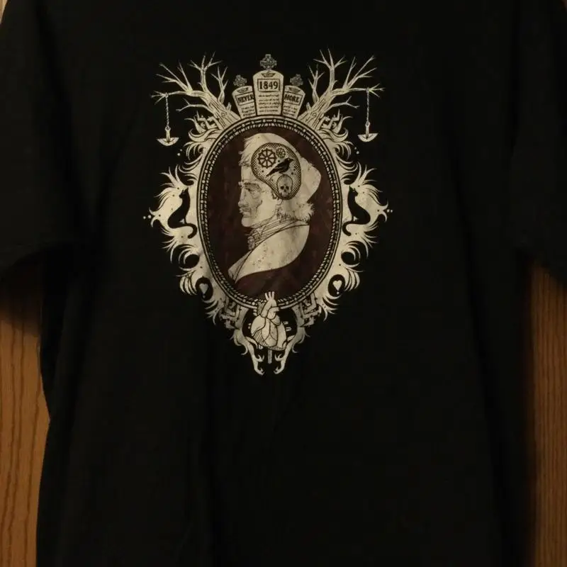 Фото Эдгар Аллан Poe ÄúThe Raven Nevermore Äù 1849 Death Of Black XL футболка №1