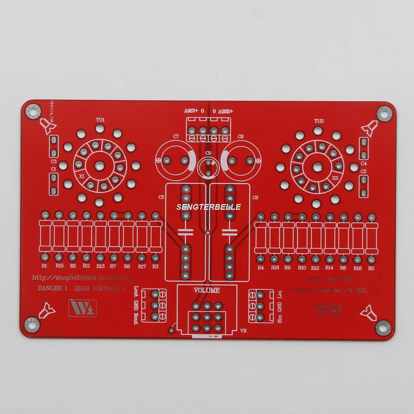 

HiFi 12AU7 Tube Stereo Preamplifier Bare Board PCB Base On Conrad Johnson PV12PH Circuit