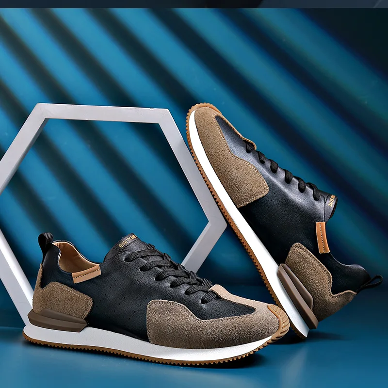 Повседневная мужская обувь из воловьей кожи модные мягкие кожаные лоферы