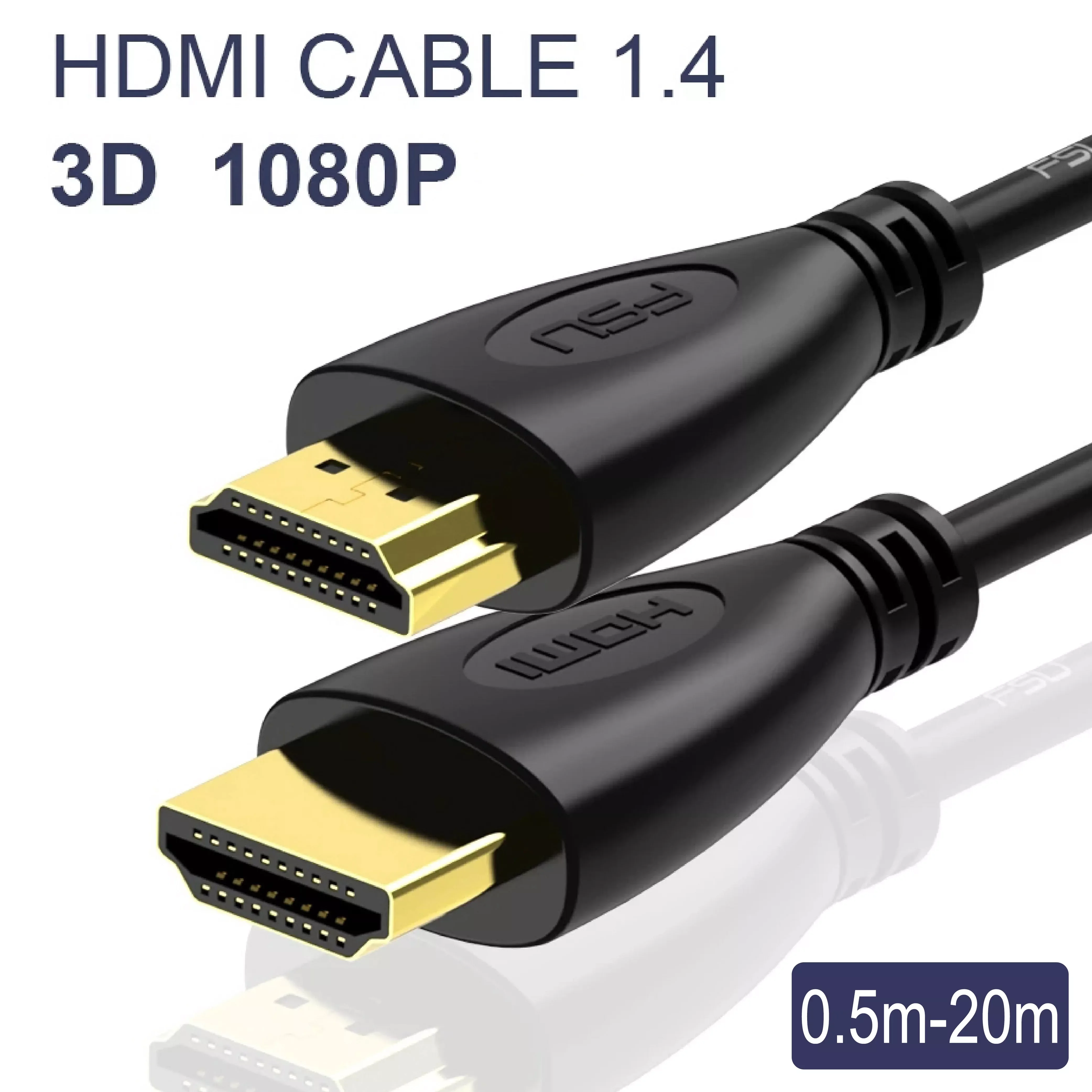 

HDMI Cable Video Cables High Speed HDMI to HDMI Cable 1080P 3D Gold Plated For HDTV XBOX PS4 PS5 Splitter Switcher 1m 3m 10m 20m