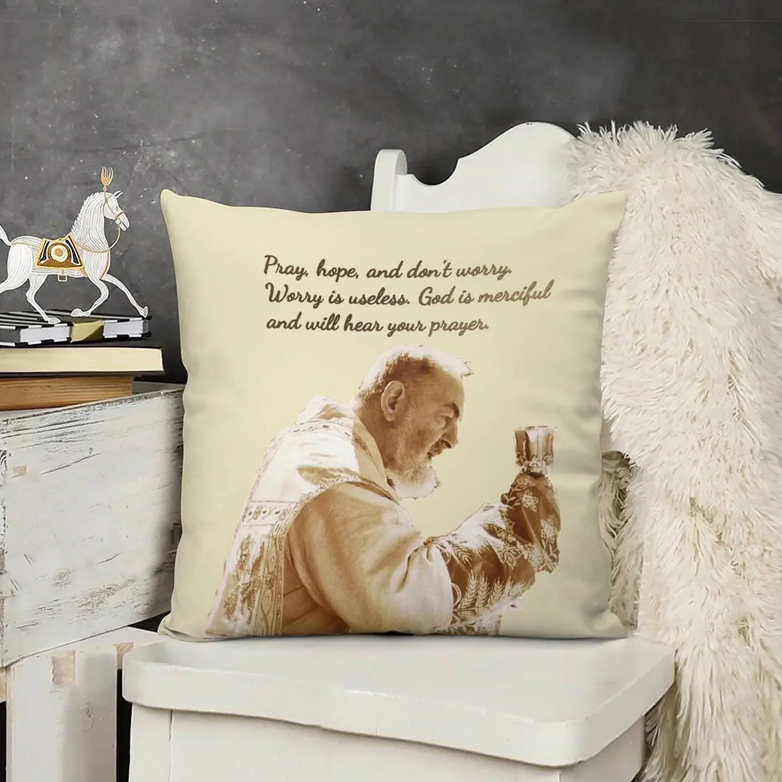 Подушка St Padre Pio of Pietrelcina роскошные декоративные подушки для гостиной диванные