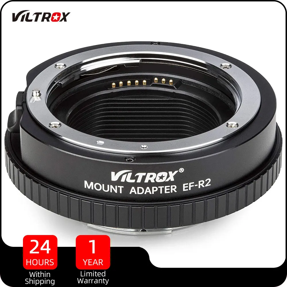 

VILTROX EF-R2 Auto Focus Lens Adapter with Customized Control Ring for Canon EF EF-S Lenes to Canon EOS R Mount Camera R6 RP R3