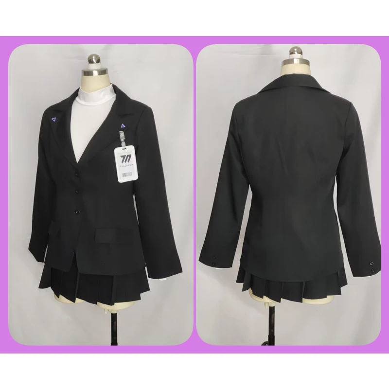 Игра Синий Архив Cos Цукацуки Рио Косплей Студенческий Президент Черная униформа