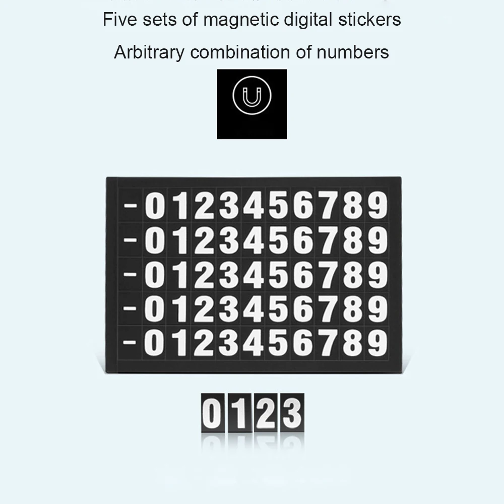 Новая Скрытая светящаяся Автомобильная табличка с номером телефона наклейка