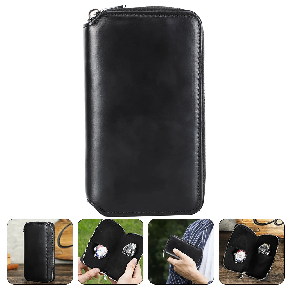 Watch Case Box Travel Organizer Display Packaging Household Retro Outdoor Bag Zipper Gift Storage Portable Pouch