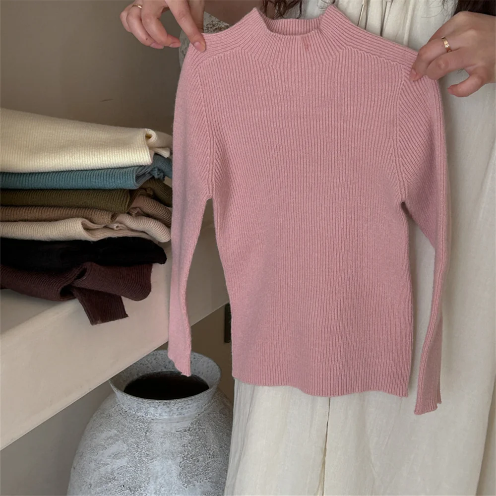 

Kids Girls Clothes Autumn Winter Knitted Sweater Clothes Spring Children Knit Top Tight-fitting Pullovers Baby Girl 2-7 year