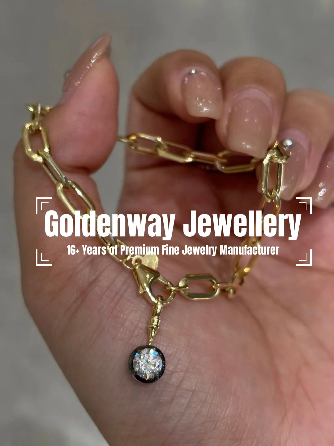 Фото Ювелирные изделия Goldenway Custom из серебра 925 пробы с высокоуглеродистыми/лабораторно выращенными бриллиантами/муассанитами, черное золото, любой дизайн, любой логотип, любой драгоценный камень №4